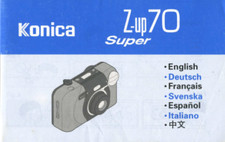 Konica Z-up70 Super Instruction Manual multi-language