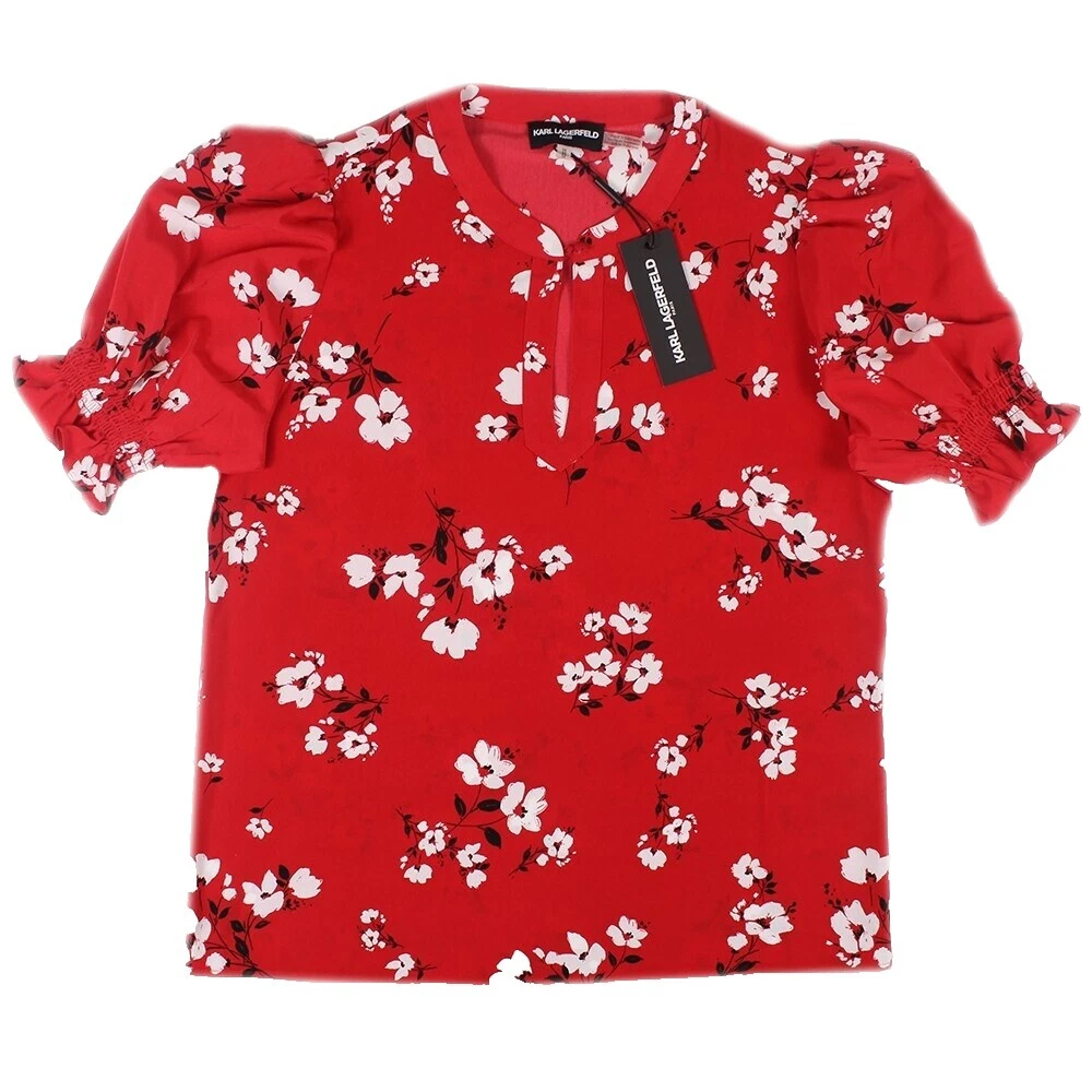 Tops floral Casual Karl Lagerfeld Para Mujeres