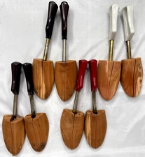Rochester Travel Cedar Wood Shoe Trees, Adjustable, Size M-4 ~ 4 PAIRS  EUC!