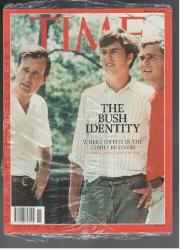 Neu Sealed Time Magazine March 16, 2015 Jeb Bush : Next IN Line Family Identity - Zdjęcie 1 z 1