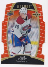 19-20 Upper Deck Allure Cale Fleury /199 Rookie ORANGE SLICE Canadiens 2019