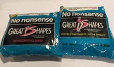 VTG 1994 No-nonsense Great Shapes Panty Hose Size Q Off-black Sheer Toe X3 New