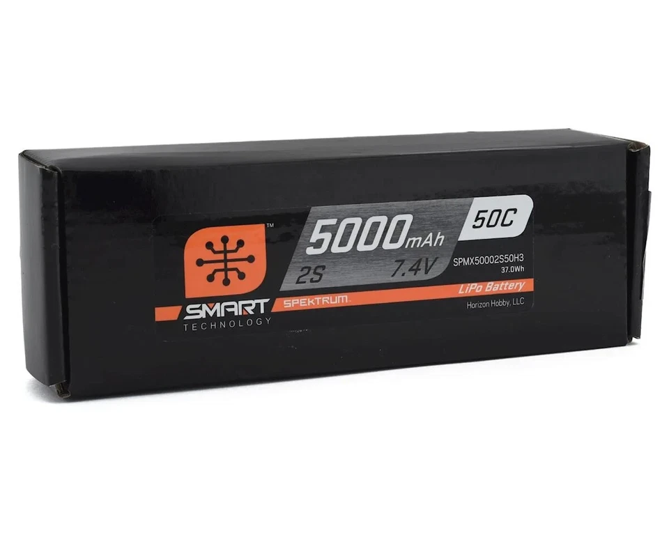 Spektrum RC 2S Smart LiPo Hard Case 50C Battery Pack IC3 Connector 7.4V/5000mah - Image 2 of 2