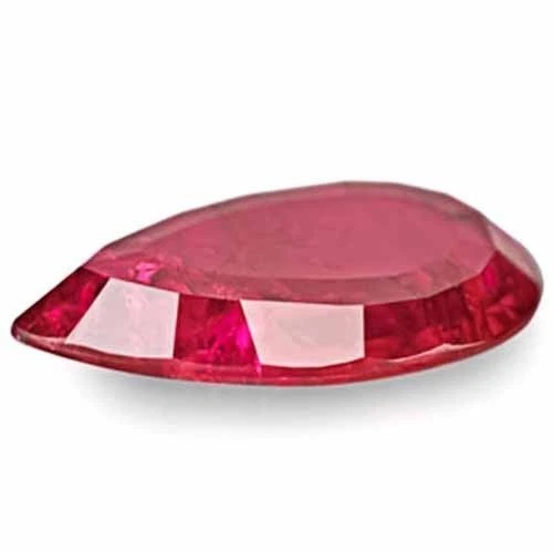 AIGS Certified MOZAMBIQUE Ruby 2.64 Cts Natural Untreated Deep Purple Red Pear - Image 2 of 4