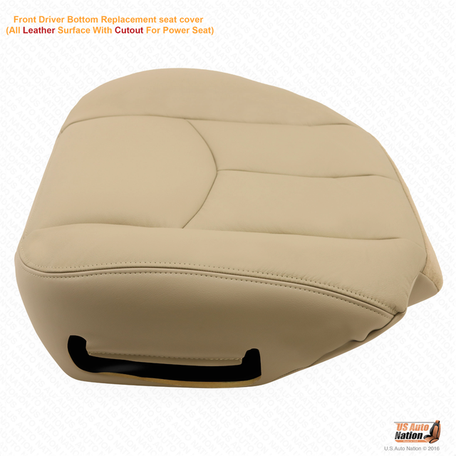 2003 2004 2005 2006 GMC Yukon Sierra Driver Bottom Leather Seat Cover