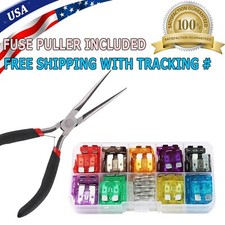 100pcs Car Automotive Medium Standard Fuses Auto Blade Fuse Assortment Kit APM