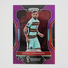 2022 Panini Prizm FIFA World Cup BRUNO FERNANDES Purple Prizm /199 Portugal