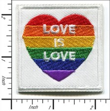30 Pcs Embroidered Iron on patches Love Is Love 53x53mm AP025LL
