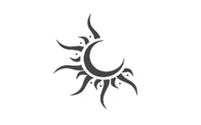 Moon Sun Vinyl Decal