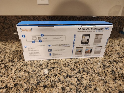 VuPoint Magic Instascan Pro Wi-Fi Portable Smart Scanner Model PDSWF-ST48-VP - Picture 2 of 3