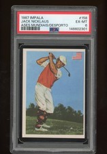 1987 Impala Ases Mundias/Desporto Jack Nicklaus Golf PSA 6 Masters 1 Higher