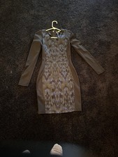 Versace Jeans Couture Dress Womens 40 Black And Blue Zipper Back