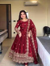 ANARKALI DRESS PAKISTANI INDIAN ETHNIC GOWN BOLLYWOOD SUIT WEDDING PARTY WEAR