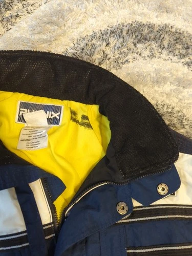 VTG PHENIX Men's XL Ski Snow Alpine Jacket Hood, Pockets, Blue Full Zip image 4