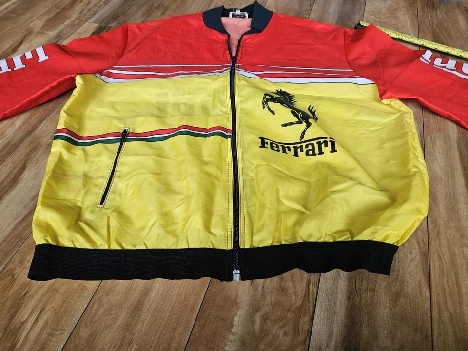 Italstyle Ferrari Windbreaker Jacket Size 54 Horse Sports Car Racing Coat INDY - Image 2 of 4