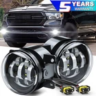 For RAM 1500 2500 3500 2019-2022 Pair LED Bumper Fog Light Lamps New Upgrade
