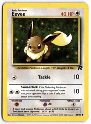 Pokemon TCG Eevee 55/82 Team Rocket Common