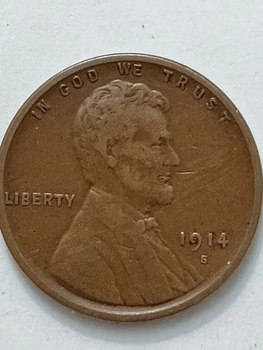 1914 S LINCOLN WHEAT CENT SEMI KEY DATE BN VF QUALITY CIRCULATED
