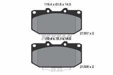 Bremsbeläge 2130701 TEXTAR für NISSAN SUBARU TOYOTA