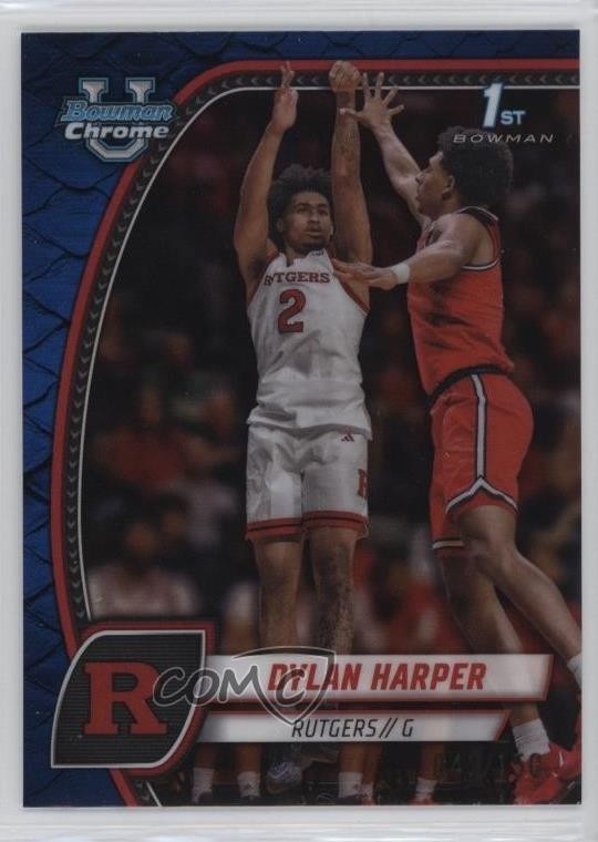 2024-25 Bowman U Chrome Blue Reptilian Refractor 42/150 Dylan Harper #22 9et