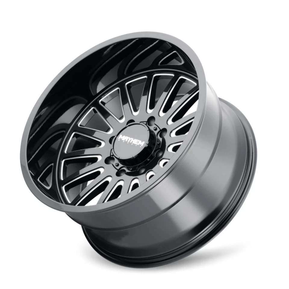 Juego 4 llantas 20" Mayhem Utopia 20x9 negras fresadas 5x5,5 18 mm para Dodge Ram Foto 4 de 4