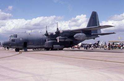 Kodachrome Slide 69-5826 MC-130P Hercules USAF Fairford 2002 (C20)