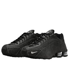Nike Shox R4 Natural Distressed Leather Black Sail IO4544-002 sz 10.5 Men's