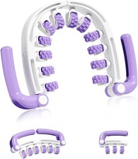 Anti Cellulite Massager Roller w/Detachable Handles for Whole Purple