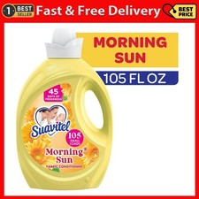 Suavitel Fabric Conditioner, Morning Sun,45 Days Fresh,105 fl oz Liquid Softener 0.16 per gallon