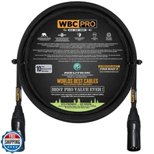 3 Foot - WBC-PRO-Quad Ultra-Silent Ultra-Flexible Balanced Star-Quad Cable wi