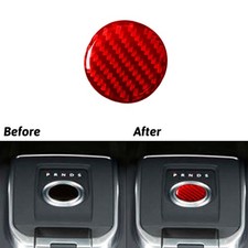 Rot Kohlefaser Schaltknauf Verkleidung Für Land Rover Discovery Sport 2015–2019