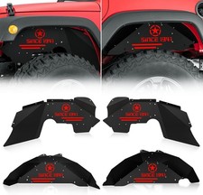 Front  Rear Inner Fender Liners Compatible with 2007-2018 Jeep Wrangler JK ...