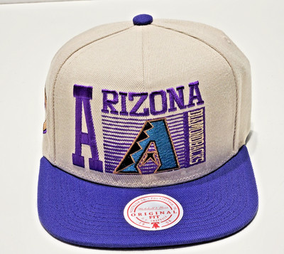 Arizona Diamondbacks Hat Snap Back One Size Purple MLB Baseball Mitchell & Ness