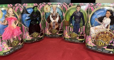 5 Wicked Dolls Glinda Elphaba Morrible Nessarose Fiyero Dolls URL MISPRINTS