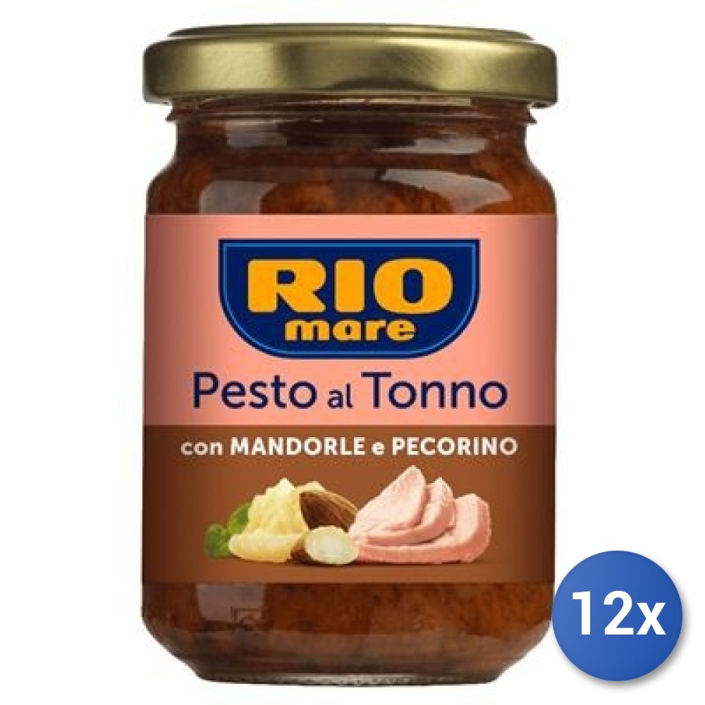 12X Multipack Pesto Rio Mare Tuna And Almonds Gr 130