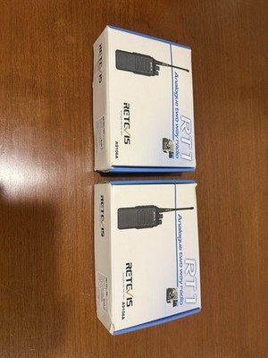 New 2 Retevis RT1 UHF Long Range 2Way Radios 10W 16CH VOX Walkie Talkies (2pcs)