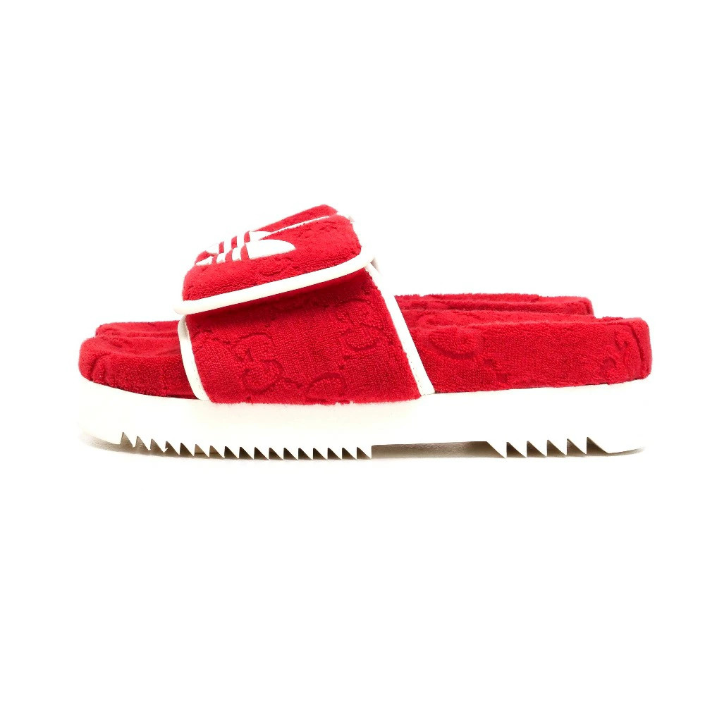 GUCCI × adidas GUCCI × Adidas sandals size 37 GG pattern Trefoil hook-and-loop p thumbnail 3