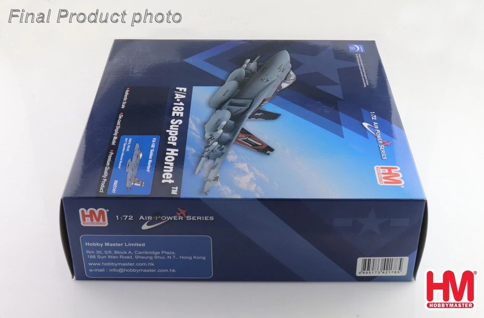 Hobby Master 1/72 F/A-18E Super Hornet Golden Warriors 168910 VFA-87 2017 HA5141 - Image 2 of 4
