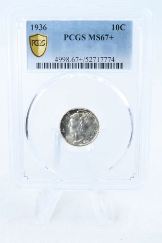 1936-P PCGS MS67+ Mercury Dime Business Strike 10C