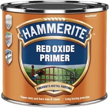Hammerite Primer - Red Oxide. Metal Primer for Garden Furniture, Radiator and F