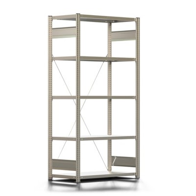 Fachbodenregal 250 kg 2000x1005x500 mm, erweiterbar, 5 Böden, Werkstattregal