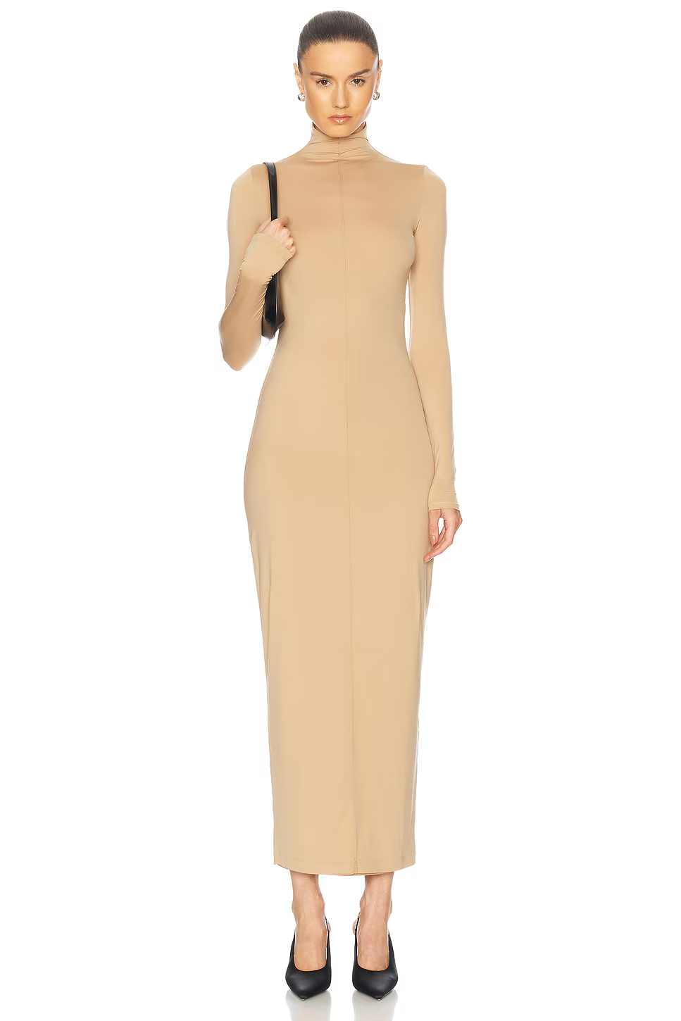 WARDROBE.NYC x Rosie Huntington-Whiteley RHW Body Dress in Sahara S NWT $600