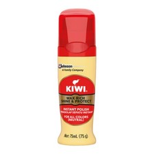 2X Kiwi Wax Rich Shine  Protect Neutral Instant Shoe Polish 75 ml