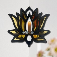 Lotus Wall Shelf Assembly Home Decor Floating Shelves for Plants Home Office