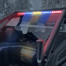 WEISEN Rear 30" Straight chase Strobe light bar Mount For Polaris RZR PRO S/S 4