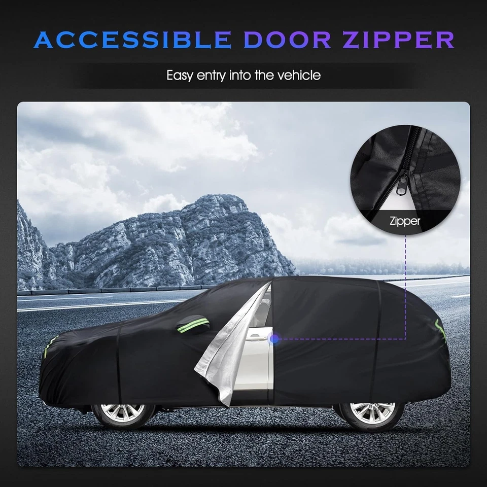 6 Layers Car Cover Custom Fit for Toyota RAV4 1996-25 Waterproof Wind Protection Foto 2 de 4