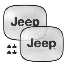 Jeep Car Side Window Mesh Sun Shades, 2 Pack
