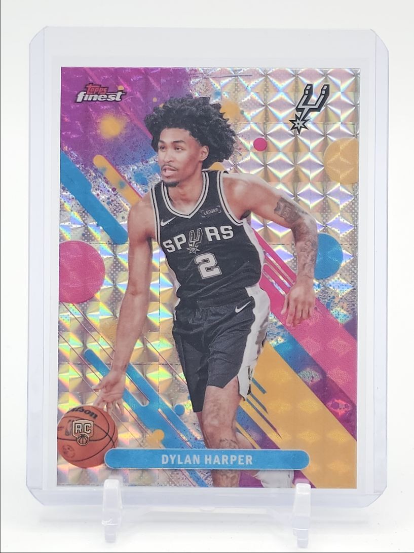 DYLAN HARPER 2025-26 TOPPS FINEST COMMON ROOKIE GEOMETRIC SPURS RC Q5300