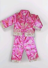 Kids Chinese Hanfu New Year Tang Suit Oriental Clothing Dragon Embroidery Outfit