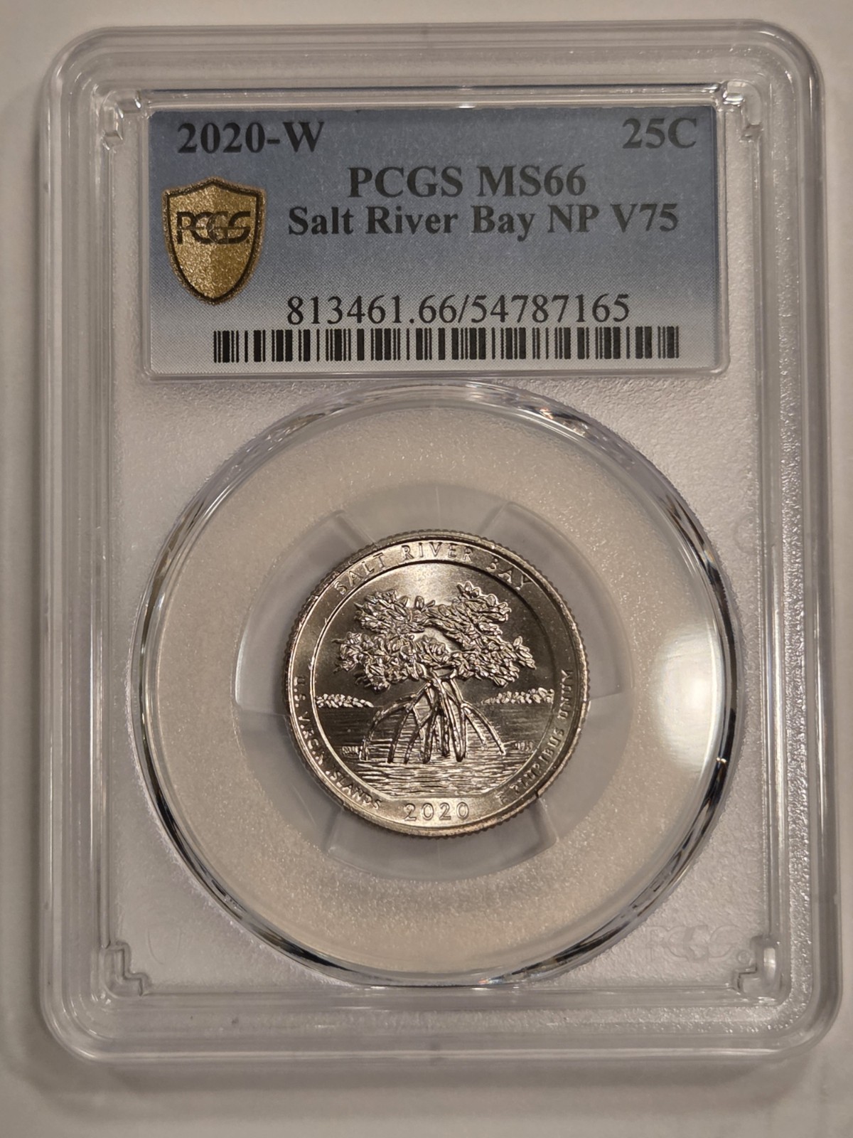 2020 W Salt River Bay Quarter PCGS 66